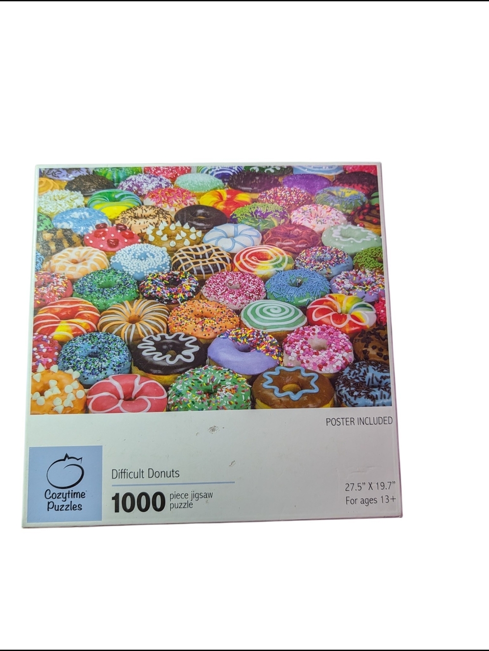 Difficult Donuts 1000-Piece Jigsaw Puzzle - Multicolor